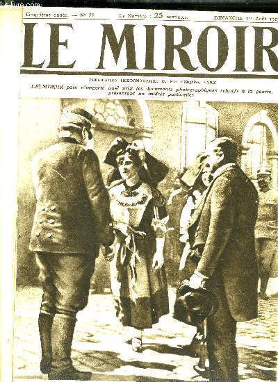 LE MIROIR - LOT DE 53 NUMEROS - ANNEES 1915-1916