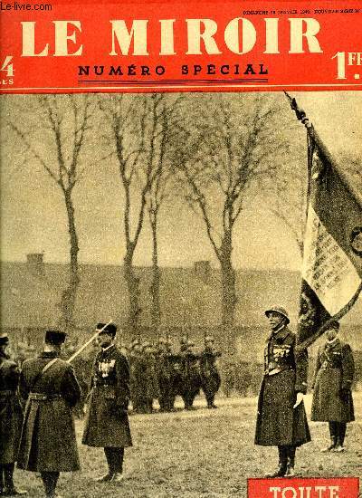 LE MIROIR DES SPORTS N 22 - Toute l'arme franaise, Infanterie mtropilitaine : forteresse, ligne, chasseurs, L'arme des fils de la plus grande France, Cavalerie, troupes motorises et chars d'assaut, Artillerie lgre, artillerie lourde, La maitrise