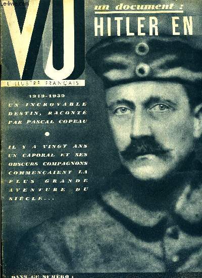 VU N 568 - Hitler lutte depuis 20 ans, gouverne depuis 6 ans par Pascal Copeau, Sirnes apprivoises, j'ai dcouvert Ginger et Margie au pays des merveilles par Alain de Caters, Les derniers jours de la Catalogne par Emmanuel d'Astier et Jean Manzon