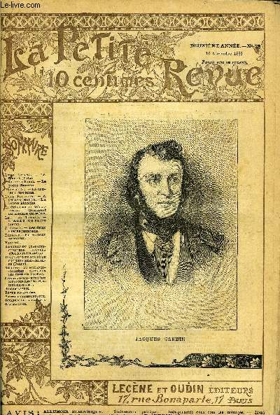 LA PETITE REVUE N 78 - Le secret (suite) par Louis Ltang, Le pote Jasmin par Ferdinand Fabre, La couleur des sons par Docteur X, A travers Berlin - La Dame Blanche par Louis Robertot, Comment on meuble un salon par L. Cerfberr de Mdelsheim, L'abb