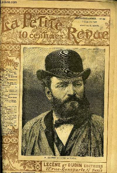 LA PETITE REVUE N 81 - Le secret (suite) par Louis Ltang, M. Thivrier par J.F., Honor de Balzac par Emile Faguet, La mort de l'Avare par Balzac, Le tour du monde en 77 jours, La tour de 500 mtres a l'exposition amricaine, Le Brsil par Fernand Hue