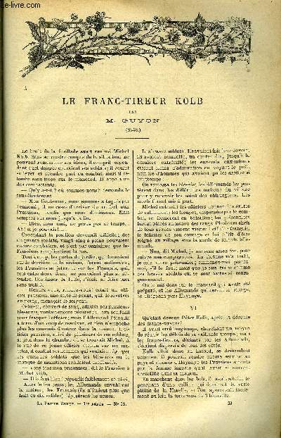 LA PETITE REVUE N 23 - Le franc tireur Kolb par M. Guyon (suite), Ampre par M.N, Une industrie sanguinaire par P.B., Le mntrier de Meudon par Gaston Cerfberr