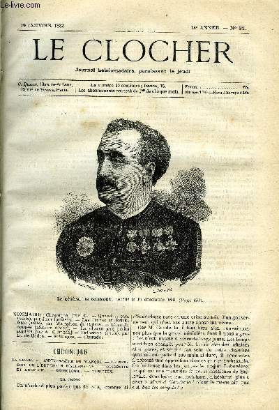 LE CLOCHER N 31 - Quand... can (suite) par Jean Loyseau, Les Dunes et Brisk-Gale (suite) par Malraison de Rulins, L'oreille coupe (histoire d'hier), La chasse aux petits papiers par A. Clment, Catherine (suite) par D. de Boden