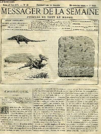 LE MESSAGER DE LA SEMAINE N 1029 - Souscription pour le sanctuaire de S. Joseph, Le pre Gibraltar par Dulaurens de la Barre, Jeanne d'Arc (suite) par Attale du Cournau, Les plantes et les btes (fin) par Jean d'Estienne, Catherine Tresize (suite)