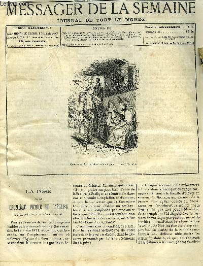 LE MESSAGER DE LA SEMAINE N 1033 - Pose de la premire pierre de l'glise du Sacr Coeur par Lucien d'Ansafray, Impressions de voyage en Dauphin et en Savoie (suite) par Xavier Roux