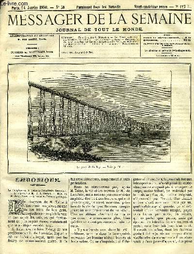 LE MESSAGER DE LA SEMAINE N 1272 - La muette d'Orvault par Gabrielle d'Ethampes, Les intrieurs faeroens - catastrophe du pont de la Tay par Lucien d'Ansafray, Un hros, Andr Dsilles par Maurice Gardot