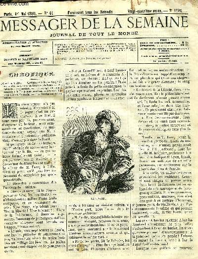 LE MESSAGER DE LA SEMAINE N 1286 - Les prisonniers de guerre par Mathieu Witche, Les audiphones par P. Maigne, La petite marchande de violettes par Lia Gresseden, Un coin de la Bretagne pittoresque par Maurice Gardot