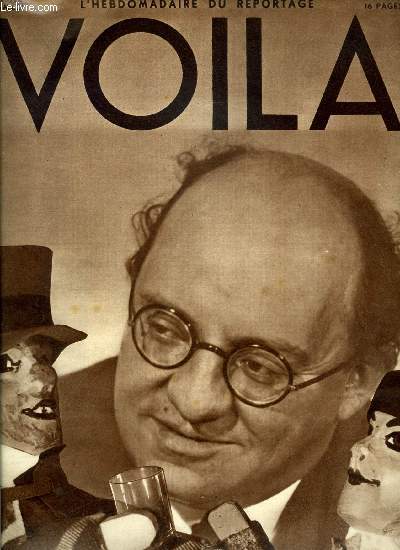 VOILA N 192 - Lyon boit par Pierre Scize, Le mystre des galapagos, Le maitre des fous par Robert Desnos, Les soires de St Cloud par Jean Morires, Poings noirs a Paris par Pascal Pia, Ette femme par Maggie Guiral, Mort dans l'aprs midi par Ernest