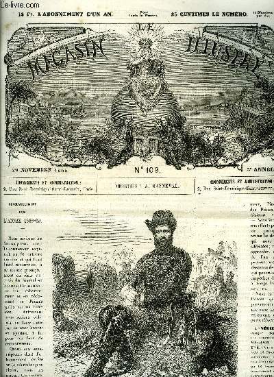 LE MAGASIN ILLUSTRE N 109 - Institution de l'ordre de Saint-Michel par L. D'Altemont, Le tabac par J. Rambosson, Les mystres de la vgtation (suite et fin) par L. Bailleul, Le tremblement de terre d'Arica, Archologie - le chateau de Pau
