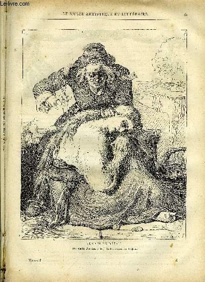LE MUSEE ARTISTIQUE ET LITTERAIRE N 6 - Vendue au dtail, Joseph Louis Duc par A. Genevay, La cour d'Yvan le terrible en 1553 par le vice amiral Jurien de la Gravire, Le soir par A.G., Le pays ou l'on se battra - voyages dans l'Asie centrale