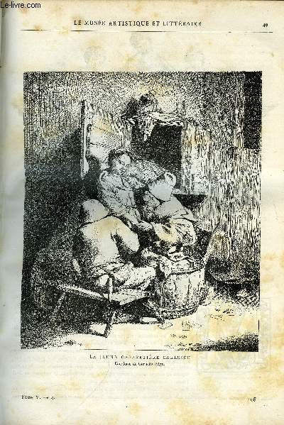 LE MUSEE ARTISTIQUE ET LITTERAIRE N 108 - La jeune cabaretire caresse, Les mdicis (suite) par Surmay, Le panorama de MM. Gill et P. Carrier-Belleuse, Adriaan van ostade par C. Vosmaer, Garrick (suite)
