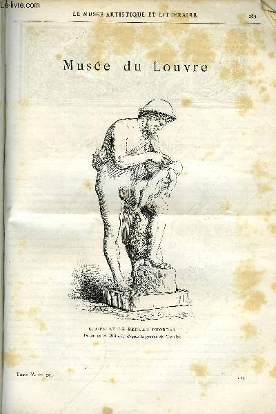 LE MUSEE ARTISTIQUE ET LITTERAIRE N 123 - Oedipe et le berger Phorbas, Salon de 1881 par A. Genevay, H.D. Van Blarenberghe par G. le comte, Chaudet par Surmay, Raphal (suite)
