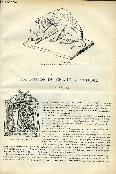 LE MUSEE ARTISTIQUE ET LITTERAIRE N 150 - Portrait de Mlle Jacquemart, Collection Roussel par Surmay, L'exposition du cercle artistique de la Seine par Philibert Brban, Voyage de Sarah Bernhardt en Amrique, Charles le Brun et son influence sur l'art