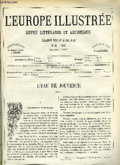 L'EUROPE ILLUSTREE N 19 - L'eau de jouvence (suite) par G. de la Landelle, Le passe temps de ces messieurs par Mme Eugne Garcin, Le roi des aulnes par M.H. de Latouche