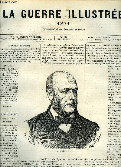 LA GUERRE ILUSTREE N 68 - La suppression des journaux et de la libert de la presse, Rapport sommaire sur les oprations de l'arme du Rhin, du 13 aout au 29 octobre 1870 par le marchal Bazaine (fin), Catastrophe de Chambry, Bruits du jour, IVe Conseil