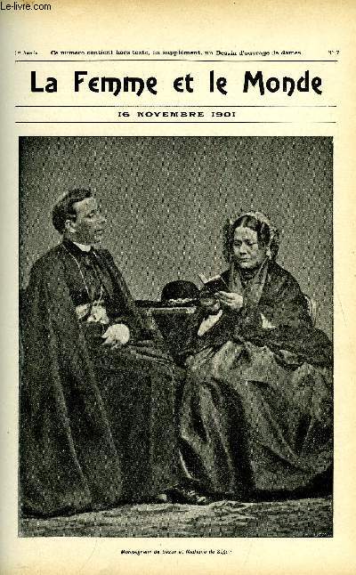 LA FEMME ET LE MONDE N 7 - Une femme illustre que la Gloire officielle ignore : Madame de Sgur par Emile Faguet, La Pompadour de M. Emile Bergerat par G. Montignac, L'ame orpheline (suite), Les barbares, tragdie lyrique en 3 actes de MM. Victorien