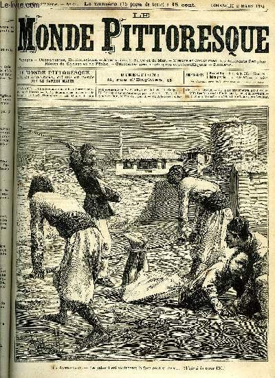 LE MONDE PITTORESQUE TOME TROISIEME N 61 - La bastonnade chez les diffrents peuples par C. Haxter, Au Soudan - les massacres de Hashgate par L.C. Hennebert, Une visite aux tablissements de M. Stanley sur les bords du Congo (suite), La cote d'or