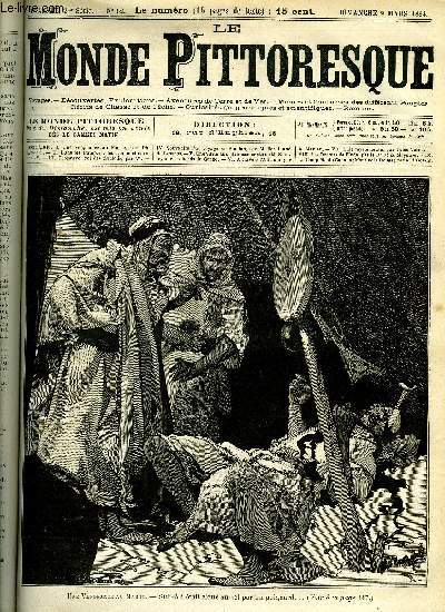 LE MONDE PITTORESQUE TOME TROISIEME N 62 - Une vengeance au Maroc par Ph. d'Arconciel, Les emponchados par A.V., Cetewayo roi des zoulous par W, Souvenirs d'un voyage au Soudan par M. Ferdinand de Lesseps, Une visite aux tablissements de M. Stanley