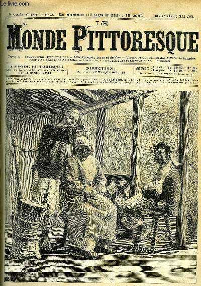 LE MONDE PITTORESQUE TOME TROISIEME N 73 - Les ours blancs des mers polaires par Jules Gros, Le hareng par S, Un sjour a Pkin, Le bas-Niger (suite) par Ed. Viard, Prisonniers dans les glaces (suite) par Georges Fath, Les aventures du capitaine Gallois