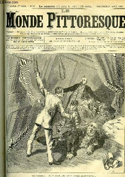 LE MONDE PITTORESQUE TOME QUATRIEME N 87 - Formose par le Dr Astier, L'ignorance en fait de cholra par le Dr A. Bordier, Elmina - cote occidentale d'Afrique (suite et fin) par J. Prost, Les naufrags par Anne Bowman, Une idylle a Tati (suite)