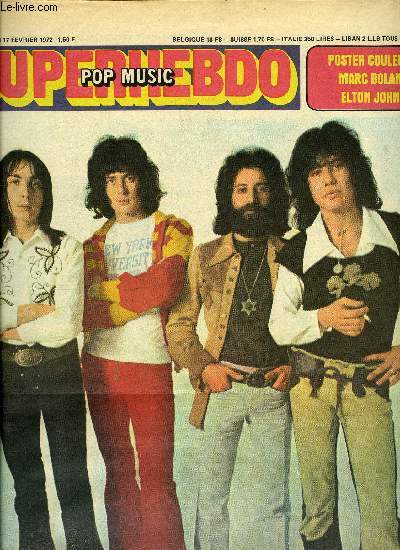 POP MUSIC SUPER HEBDO N 96 - La tourne de J. Clerc, G. Montagn et M. Clemenceau, Paul Slade, non a l'Angleterre par Roger Frey, Premier disque : Larry Martin Factory par Franois Jouffa, Matraquage pour Jethro Tull, Tom Fogerty histoire de frres