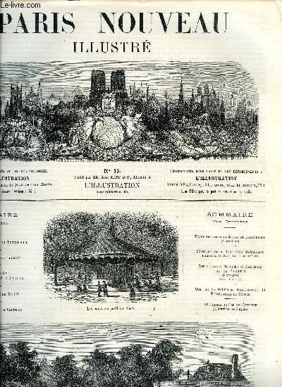 Paris nouveau illustr n 13 - Les nouveaux jardins du Luxembourg, Le boulevard Saint Germain, Les marchs et les abattoirs de la Villette, La manufacture de Svres, Le chemin de fer de ceinture