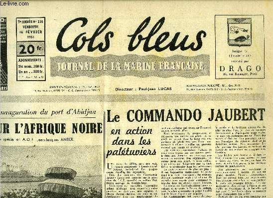 Cols bleus n° 230 - A l'occasion de l'inauguration du port d'Abidjan, regard ... - Afbeelding 1 van 1