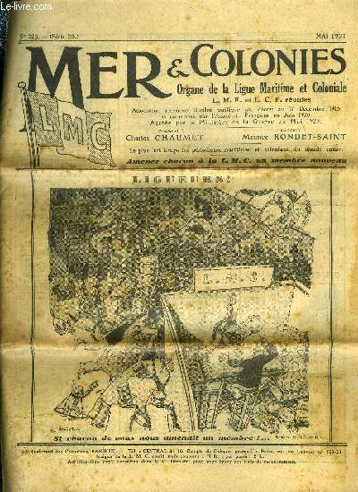 Mer & Colonies n 223 - C.Q.F.D., Propos ichtyophagiques, La femme et la mer, Le muse maritime international d'Elseneur, Croisires, Le Congrs de la France d'Outremer, de la L.M.C., Un nouveau rsultat du Congrs des franais de l'tranger