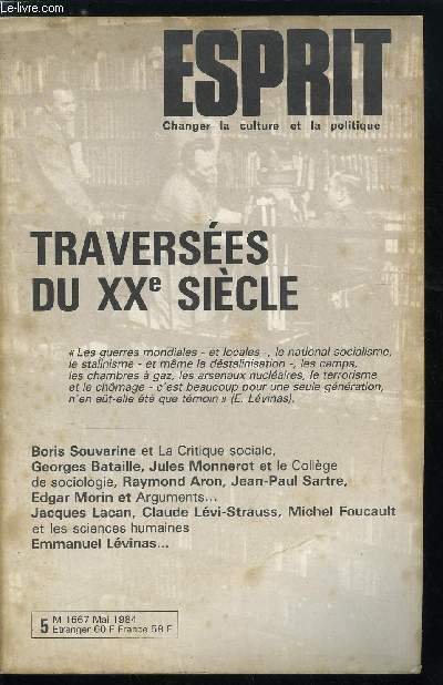 Esprit n 89 - L'Europe : sortir du drisoire par Paul Thibaud, L'Europe de toute urgence par Guillaume Malaurie, Traverses du XXe sicle - Trous de mmoire par Olivier Mongin, La rvolution juge - Le chaud et le froid par Paul Thibaud