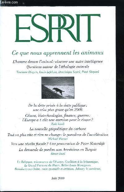 Esprit n 365 - Un monde incomprhensible ?, Une crise bien plus grave qu'en 2008 par Olivier Mongin, Vers une rvolte fiscale ? Sur des considrations intempestives de Peter Sloterdijk par Alexandre Dupeyrix
