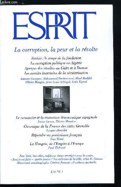 Esprit n 375 - Justice est faite : quelle justice ?, Chronique de la France des cits, Grenoble : l'coquartier et l'imam par Jacques Donzelot, Rpondre au pessimisme franais, rflexions sur le changement, a partir des politiques culturelles