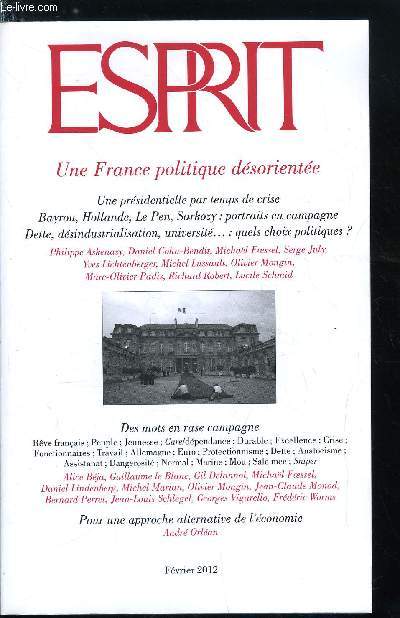 Esprit n 382 - La volont franaise et la rgle allemande : l'impossible alchimie de l'Europe, Loi de pnalisation du gnocide armnien : le mauvais fruit de l'immobilisme du gouvernement turc par Michel Marian, Les mamans portant le foulard, le Snat