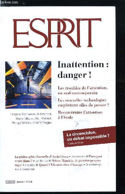 Esprit n 401 - Faut-il valoriser la solidarit locale ?, Albert Camus a Kiev par Olivier Mongin, La reconnaissance du vote blanc, une fausse bonne ide par Joel Roman, Non, l'internet n'est pas un univers parallle par Mehdi Arfaoui et Quentin Lafay
