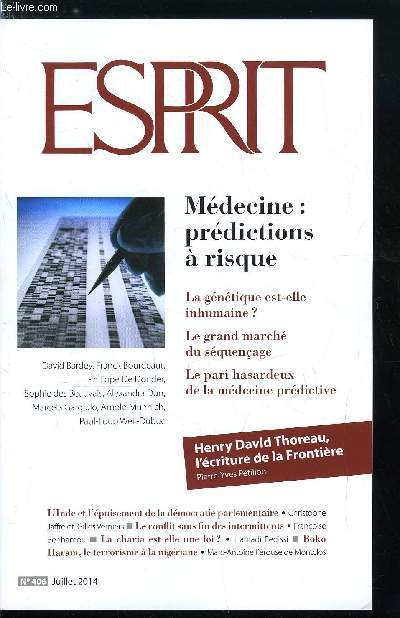 Esprit n 406 - La fabrication de l'ignorance, Ou sont les classes moyennes mergentes ? par Olivier Mongin, Et si l'on prenait la gographie au srieux ? par Michel Lussault, Contre le populisme scuritaire, une rforme pnale ncessaire par Denis Salas