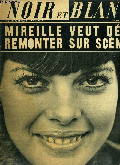 Noir et blanc n 1200 - Mireille s'impatiene, son pubic lui manque, Un fichu mtier ou un mtier fichu ? La vendeuse de magasin, Ce petit chien est une grande vedette, Dany Saval et les hommes, Le secret du vau liou, La nudit n'est pas forcment