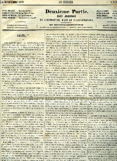 La semaine 4e anne n 47 - Les soupers du directoire par Jules de Saint Hlix, Les meilleures intentions (suite) par Andr de Goy, Les trois squelettes par Edouard Edouarly, Les ami de Voltaire par Henri Julia, Madame Mol au for-l'vque par Mlanie