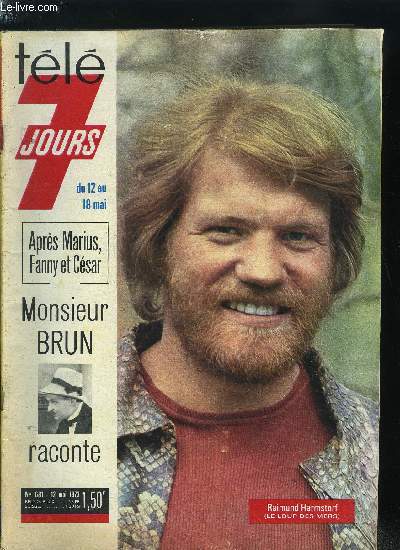 Tl 7 jours n 681 - Le pre Dodo : nounou, Deux chevaux pour une Rolls, A cinq, ils jouent comme trente deux, Mireille charpentier de marine, Fiancs au thatre, 25 ans aprs le cinma les marie, Jany Holt : si vous avez besoin d'un psychanalyste