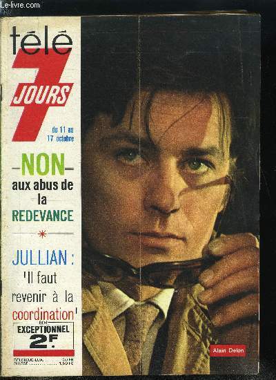 Tl 7 jours n 804 - Massoulier : il ressuscite la camra invisible, Claudia : Paris, a nous deux, Nashville attend Eddy, Serge Reggiani : mon fils a t mon professeur de chant, Alain Delon : je voudrais produire et jouer pour la TV un feuilleton