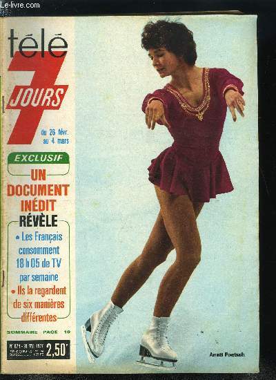 Tl 7 jours n 874 - Aude Landry sacre vedette a quatorze ans, Enfant prodige comme Mozart, Henry Purcell mourut comme lui a trente cinq ans, La drogue : des chiffres qui font peur, Un million de femmes en rvolte : celles des artisans et petits