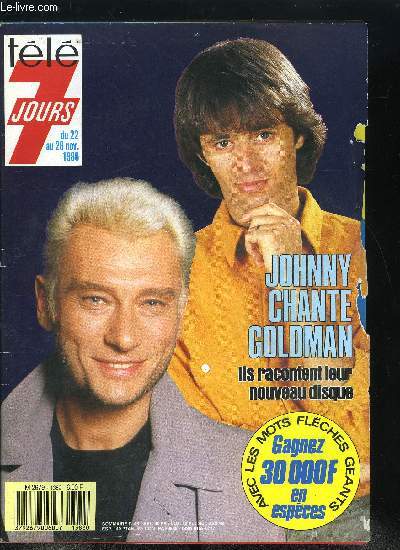 Tl 7 jours n 1382 - Pierre Perret : je ne voulais pas grandir, Johnny : mon ami Goldman m'a crit de merveilleuses chansons, Bambou : lulu, mon petit grand amour
