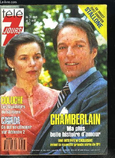 Tl 7 jours n 1400 - Catherine Hermary-Vieille : mon enfant du Liban, Richard Chamberlain : Je ne pourrai jamais oublier Alice Krige et Wallenberg, Paul Belmondo : Mon pre est mon plus fidle supporter