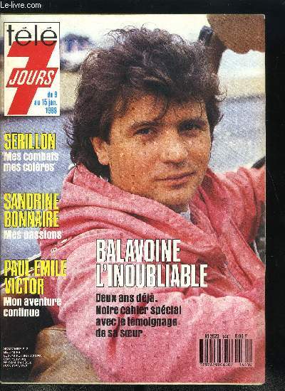 Tl 7 jours n 1441 - Nougaro : j'ai enfin rencontr ma belle Hlne, Sandrine Bonnaire : sans ma passion je ne serais plus moi, Inoubliable Balavoine, Il voulait sauver l'amour