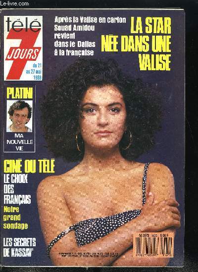 Tl 7 jours n 1460 - Platini, ma fte du coeur, Le copain de Tintin croque Tonton, Kassav' seize garons (et filles) dans le vent, Franoise Dorin : ma fille ne pensait qu'au mariage