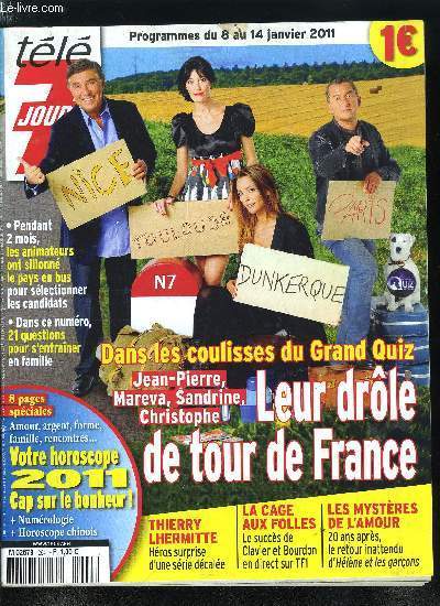 Tl 7 jours n 2641 - Le grand quiz revient, maintenant c'est a vous de jouer, Recherche Casimir dsesprement, Anne Hathaway, par amour, elle ose tout, Vronic DiCaire, 40 voix dans un corps de rve, Robert Knepper, de Prison Break a Heroes