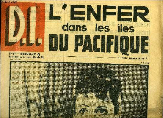 Dimanche illustr n 67 - Rve aujourd'hui, ralit demain ? Paris New York en 5 heures, Le patron et les 10 hommes du chalutier Joseph Elise arraisonn par les Anglais les font prisonnier, La guerre des iles, Un homme tout seul (suite) par Paul Vialar