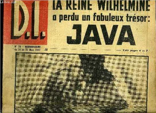 Dimanche illustr n 70 - Dans Riom, ville interdite, La guerre menace les Indes, les Maharadjahs font creuser des abris souterrains, En bombardant Svres, la R.A.F. empche George VI de rassortir ses services, Le drame de Java a fait perdre le plus beau