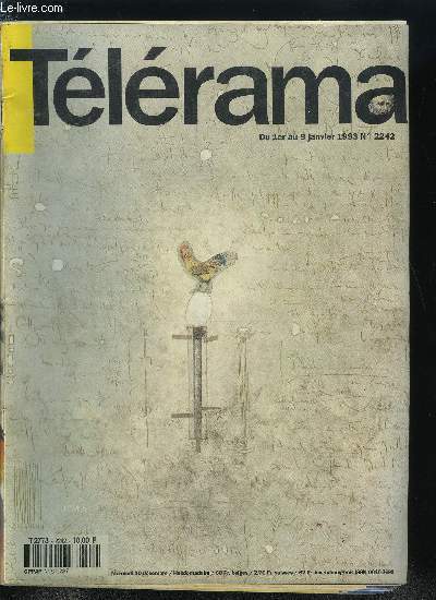 Tlrama n 2242 - 1992 : les illusions perdues, une rtrospective commente par le romancier Daniel Pennac, Philippe Favier, peintre, Le procs Gentil-Roman : la fracture, 1992 : l'anne Cassavetes, Le cinma franais au beau fixe, Etranger : le retour