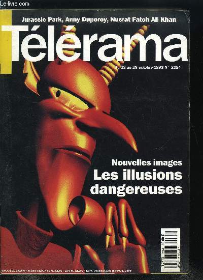 Tlrama n 2284 - Le monde faux, faux, faux des images virtuelles, La Cigogne en papier, Oyuki la vierge, Les Coquelicots : trois indits de Kenji Mizoguchi, Sortie : Jurassic Park de Steven Spielberg, Reprise : la condition de l'homme de Masaki