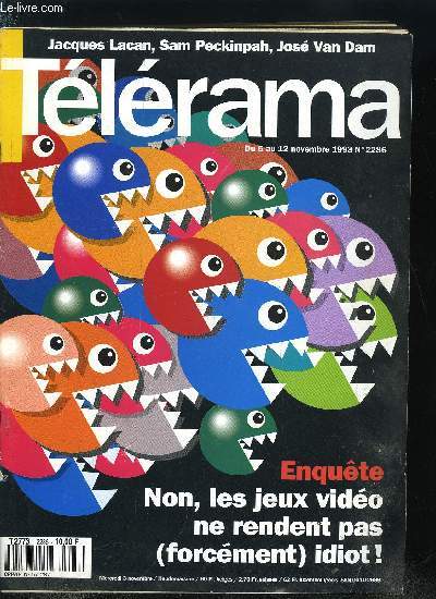 Tlrama n 2286 - Syrie : et l'homme cra l'alphabet, Avez vous vu Raining Stones ?, Sortie : les gens normaux n'ont rien d'exceptionnel de Laurence Ferreira Barbosa, Sortie : Le saint de Manhattan de Tim Hunter, Sortie : True Romance de Tony Scott