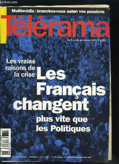 Tlrama n 2395 - Malaise social : entretien avec Grard Demuth, Tl et banlieue : la guerre des clichs, De ville en ville : Versailles, Communication : le patois langue de bois, Le Ballon blanc de Jafar Panahi : critique et entretien